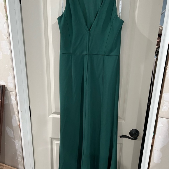 David's Bridal Green Evening Gown 14 - Picture 3 of 5